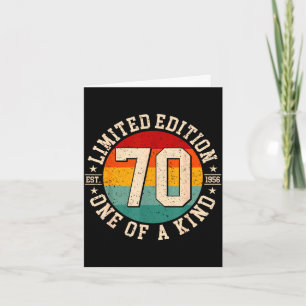Carte édition limitée 70 ans vintage 1956 70e