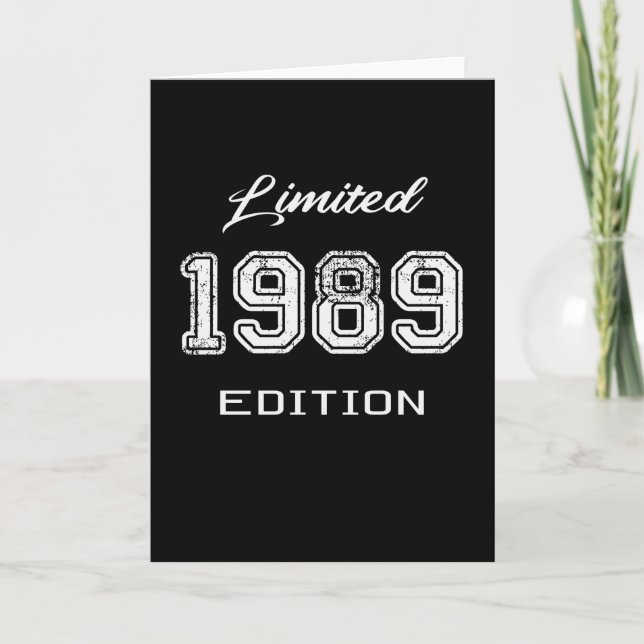 Carte Édition limitée de 1989 - Un cadeau d'anniversaire (Devant)