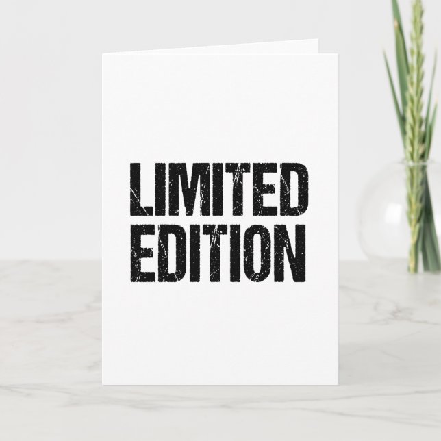 Carte ÉDITION LIMITÉE Personnalisée Drôle cadeau d'anniv (Devant)