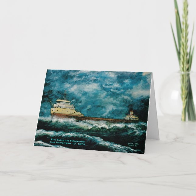 Carte Edmund Fitsgerald 1996 avec texte (Devant)