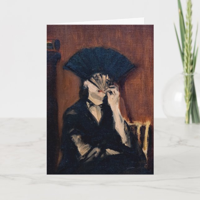 Carte Edouard Manet - Berthe Morisot avec ventilateur (Devant)