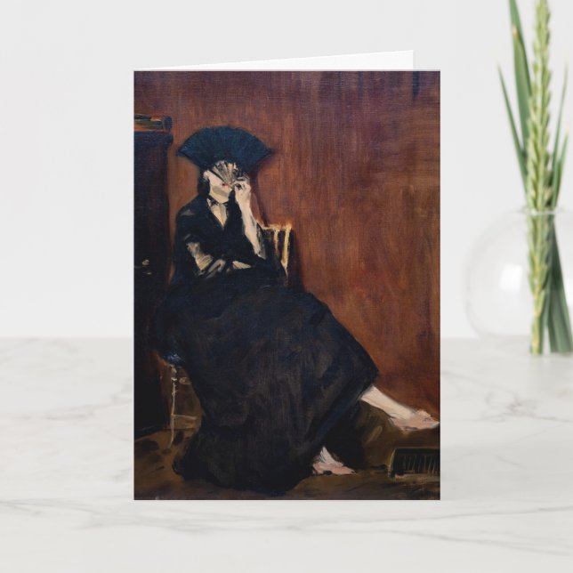 Carte Edouard Manet - Berthe Morisot avec ventilateur (Devant)