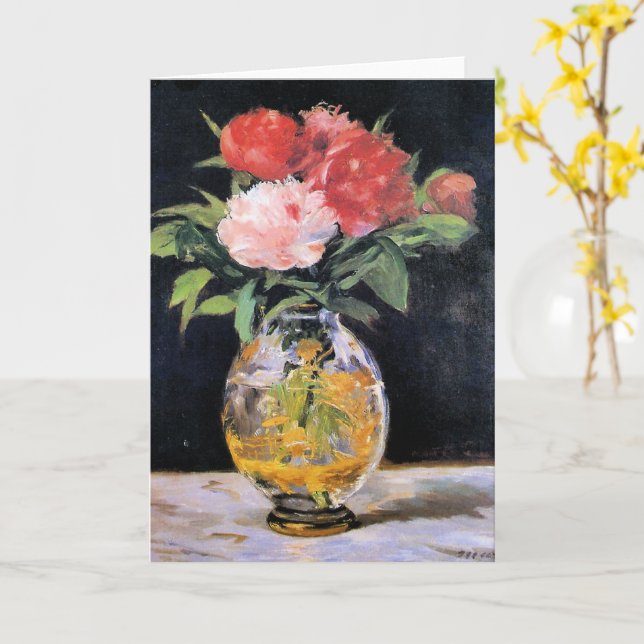 Carte Edouard Manet - Bouquet de fleurs, (Fleur jaune)