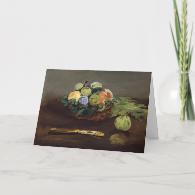 Carte Edouard Manet - Corbeille de Fruits (Devant)
