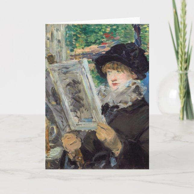 Carte Edouard Manet - Femme lisant (Devant)