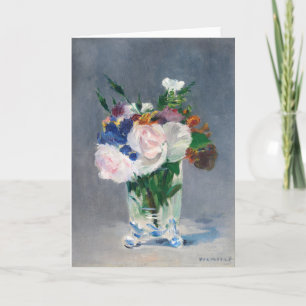 Carte Edouard Manet - Fleurs dans un Vase de Cristal