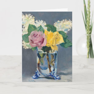 Carte Edouard Manet - Lilas et Roses