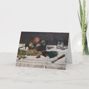 Carte Edouard Manet - Nature morte : fruits sur une tabl