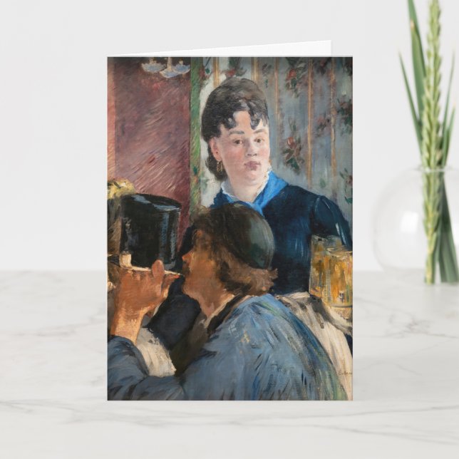 Carte Edouard Manet - Serveuse de bock (Devant)