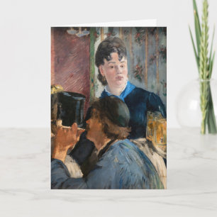 Carte Edouard Manet - Serveuse de bock