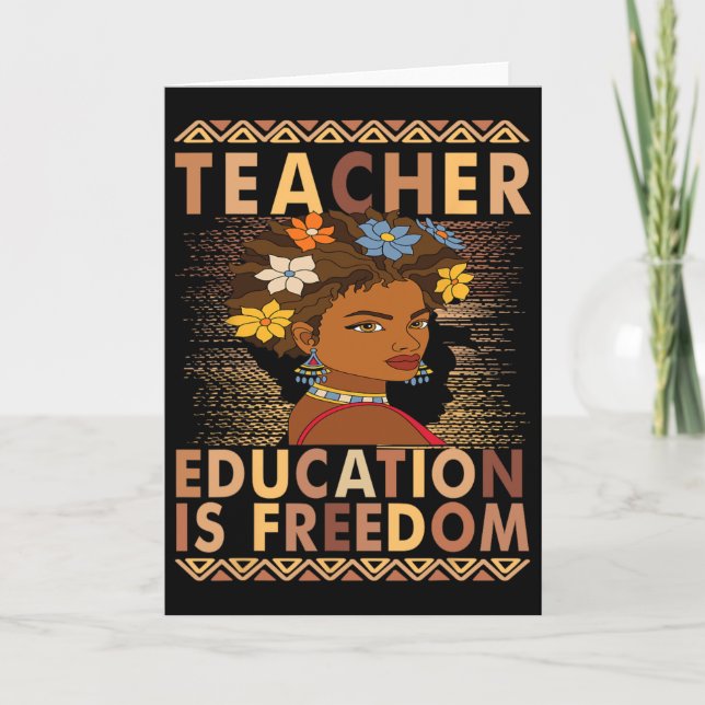 Carte Éducation du Mois de l'histoire des Noirs est Libe (Devant)