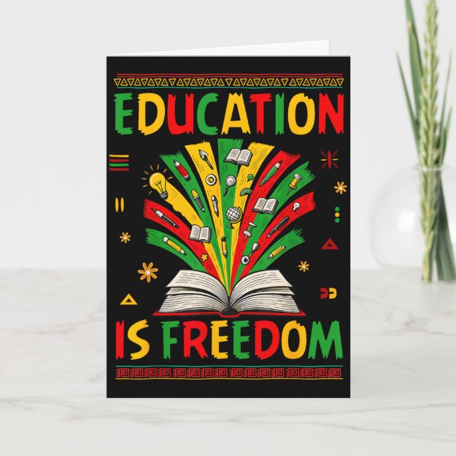 Carte Éducation Est Liberté Livres Amant Mois Histoire N (Devant)