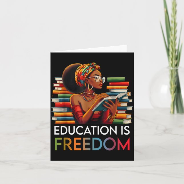 Carte Education Is Dom Black Teacher Books Black History (Devant)