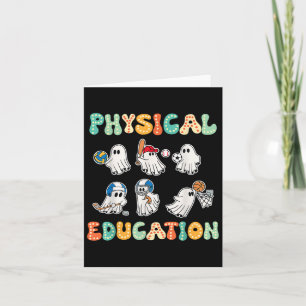 Carte Éducation Physique Cadeau Halloween Ghosts Pour Sp