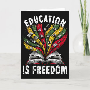 Carte Éducation sur l'histoire noire est Liberté Livres 