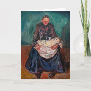 Carte Edvard Munch - Femme avec enfant malade, héritage