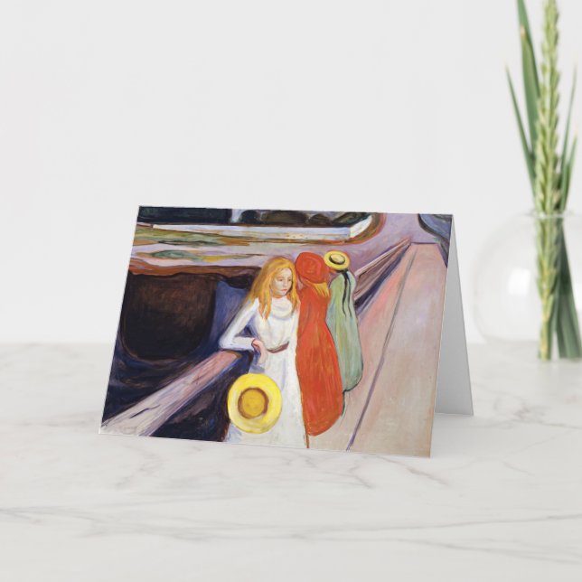 Carte Edvard Munch - Les filles sur le pont 1901 (Devant)