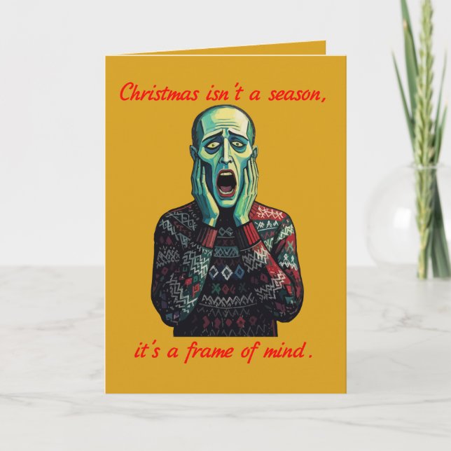 Carte Edvard Munch Noël n'est pas une saison (Devant)