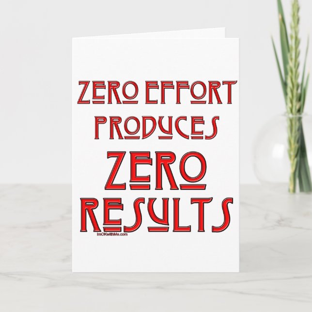 Carte Effort nul… (Devant)