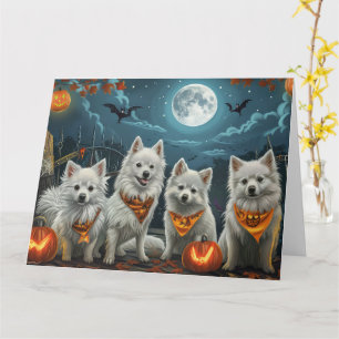 Carte Éffrayant américain Eskimo Halloween
