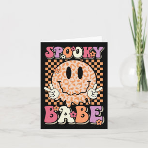Carte Éffrayant Bybe Super Halloween Leopard Sourire vis