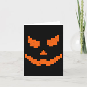 Carte Effrayant Halloween Jack-o'-lantern Citrouille mal