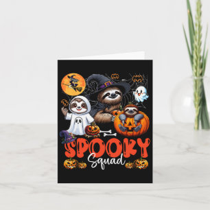 Carte Éffrayant Halloween Squad Trois fentes Horreur Cos