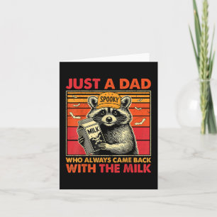 Carte Éffrayant Racoon Juste Un Père Qui Est Toujours Re