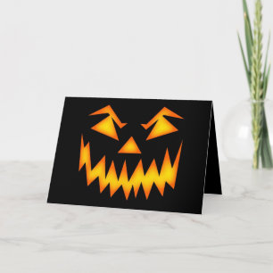 Carte Effrayant sourire d'Halloween