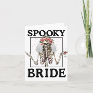 Carte Éffrayante femme de ménage Squelette Halloween Bac