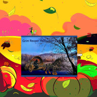 Éffrayante Grim Reaper Char de mort Char Carrie