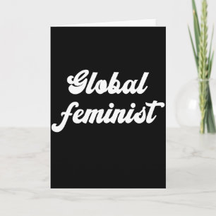 Carte Égalité Féministe Mondiale Empouvoirement Vintage