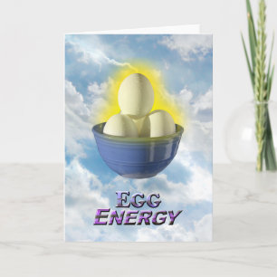 Carte Egg Energy - Vert Greeting Card