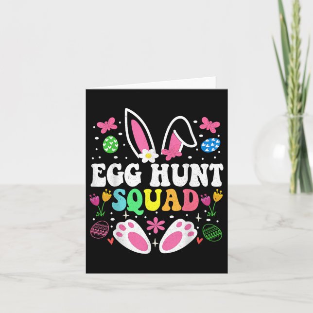 Carte Egg Hunt Squad Egg Hunt Crew Family Joyeux Pâques  (Devant)