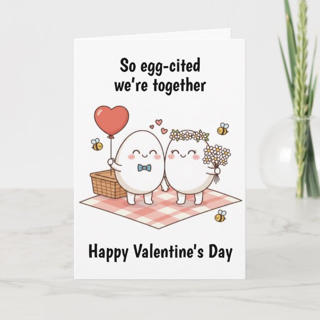 Carte Eggs Valentine's Day (Devant)