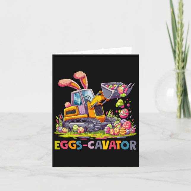 Carte Eggscavator Chasse aux Oeufs de Pâques Camions de  (Devant)