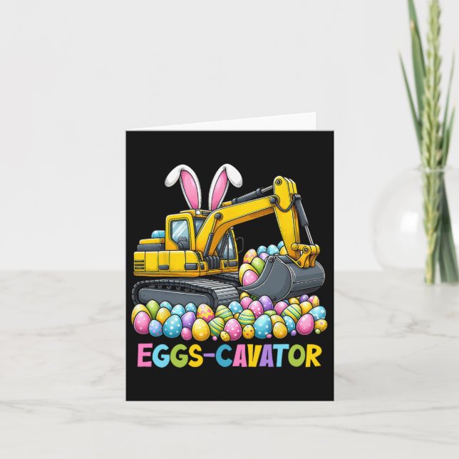 Carte Eggscavator Chasse aux Oeufs de Pâques Camions de  (Devant)