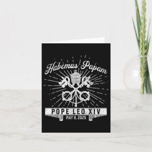 Carte Église catholique Habemus Papam Nouveau pape Léon 