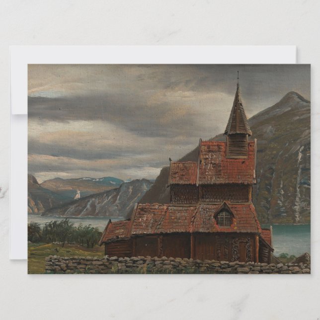 Carte Église norvégienne de Stave (par Knud Baade) (Devant)