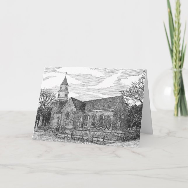 Carte Église paroissiale de Bruton, Williamsburg, la (Devant)