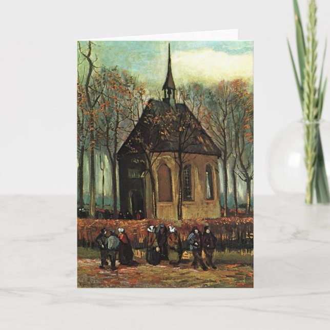 Carte Église réformée de Nuenen, Van Gogh Fine Art (Devant)
