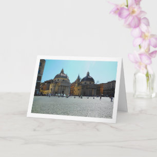 Carte Églises jumelles, place del Popolo, Rome, Italie