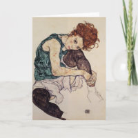 Egon Schiele - Femme assise avec genou blond