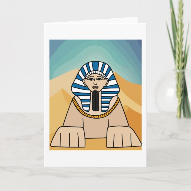 Carte Égypte Sphinx Pharaopyramides Intemporel (Devant)