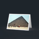 Carte Egyptian Horse Cart at the Pyramids of Giza<br><div class="desc">Egyptian Horse Cart at the Pyramids of Giza Greeting Card. You can easily customize this product for free if you would like to add wording or change the color of the background.</div>