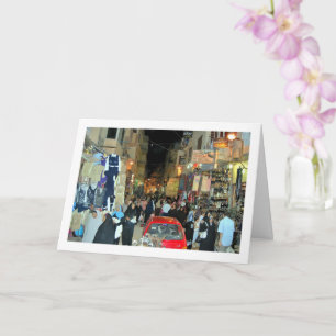 Carte Égyptiens locaux au marché de Louxor