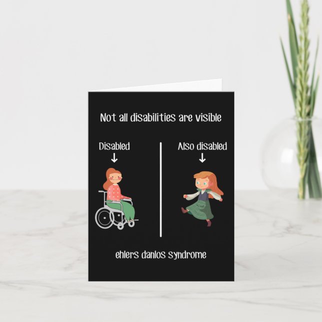Carte Ehlers Danlos Syndrome Toutes Les Personnes Handic (Devant)