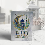 Carte Eid Mubarak - Abalone Shell, Pearl and Gold<br><div class="desc">Eid Mubarak - Abalone Shell,  Pearl and Gold</div>