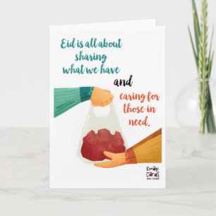Carte Eid ul Adha Moubarak - Partage de la viande