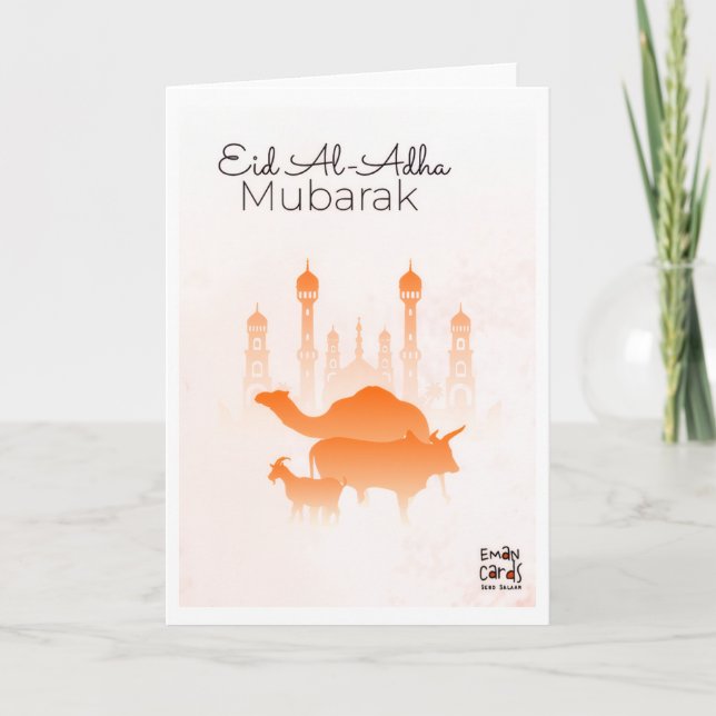 Carte Eid ul Adha mubarak - Simple  (Devant)